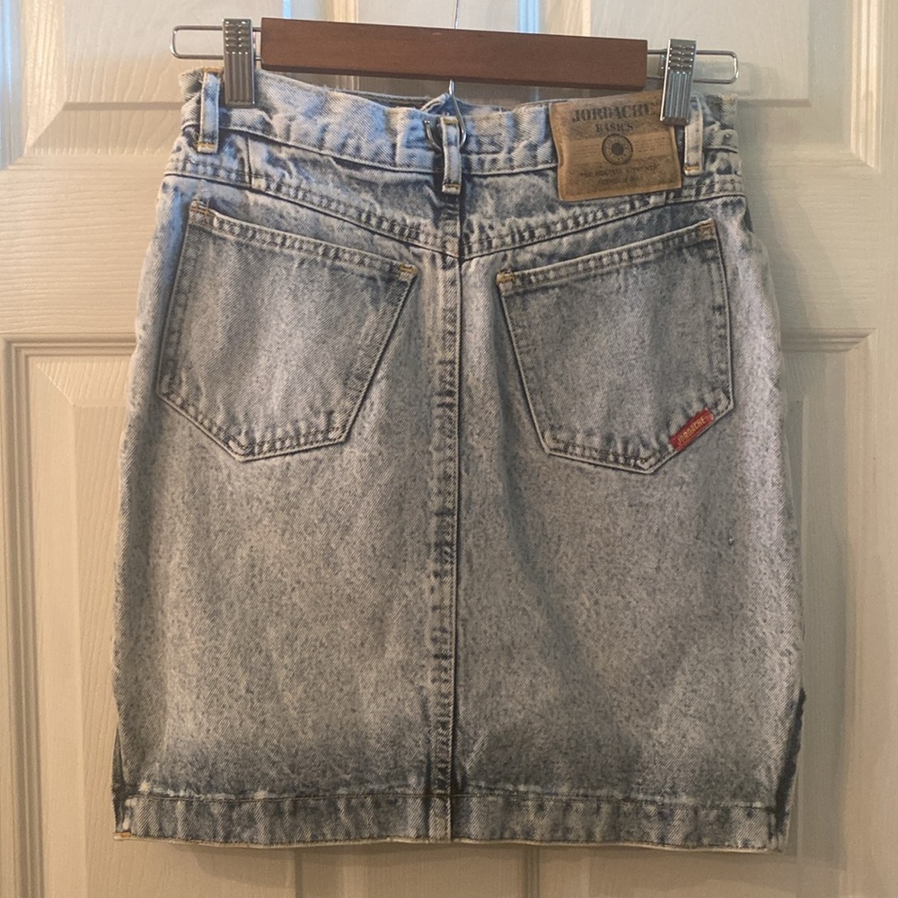 Vintage Blue JORDACHE Denim Jean Pencil Skirt - Picture 5 of 15